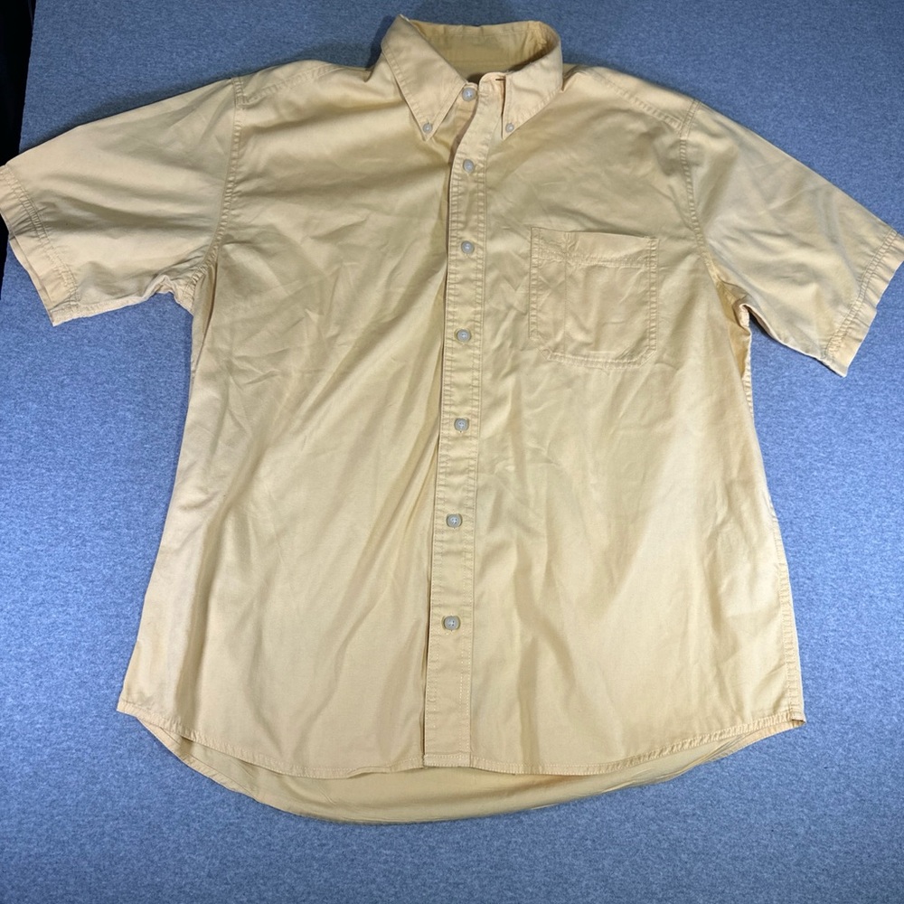 Men’s 100% Cotton Eddie Bauer Short Sleeve Button Up SKU 059